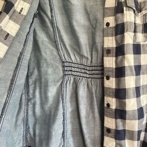 Levi’s navy Buffalo plaid shirt